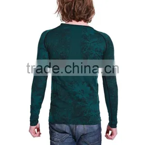 Seamless Sports Men's T-shirt Compression Men's Running Tight GYM Wear thumbnail-2