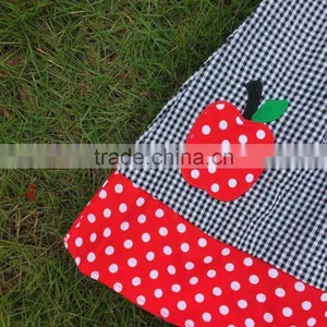 New Girls Apple Dress Girls Boutiques Dress Kids Pillowcase Dress Kids Back to School Dress With Necklace and Headband thumbnail-2