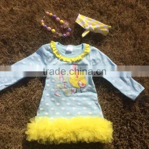 Wholesale Kids Toddler Children Baby Girls Chick Dress Easter Dress Kids Dresses Girls Easter Dresses for Girls thumbnail-1