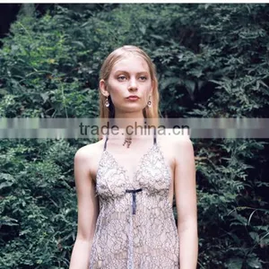 The New 2015 European and American Lingerie Sleepwear Foreign Trade the Original Single Wholesale Sexy Bud Silk Condole Belt Nig thumbnail-3