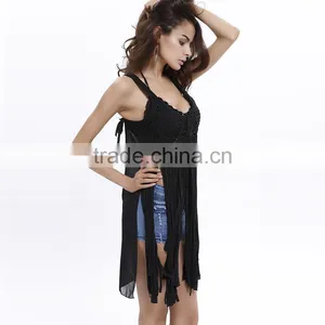 Fancy Beach Wear Dress For Girls 2016 Fashion Crochet Bikini Cover Ups thumbnail-2