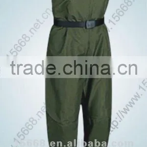 2012 Best Seller Waterproof PVC High Quality Fishing Waders Clothing With Belt Buckles Vulcanize Rubber Shoe thumbnail-1