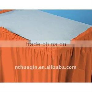 Orange Polyester Table Skirting Cover Table Skirts thumbnail-1