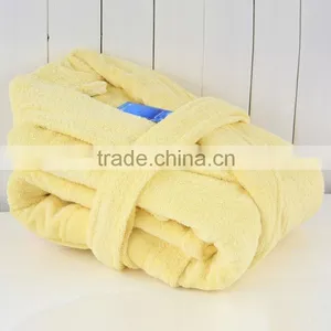 Yellow Color Yukata Pure Cotton Shawl Collar Style thumbnail-1