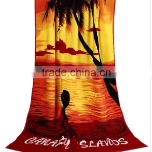 Colorful Reactive Print Cotton Bath/beach Towel With High Water Absorption thumbnail-1
