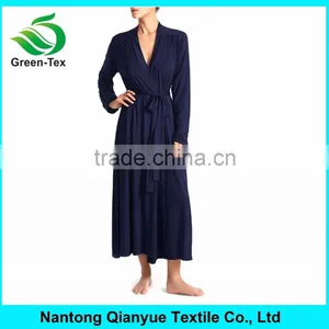 Bride Custom Bath Robe Rhinestone Women's Modal Robe Wholesale thumbnail-1