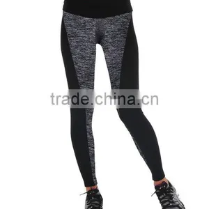 Hot Sale Slim Fit Two Tone Custom Cotton Mesh Yoga Pants Sport Leggings Fabric thumbnail-3