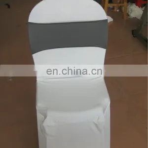 Spandex/lycra Chair Cover in White Color for Plastic Chairs thumbnail-1