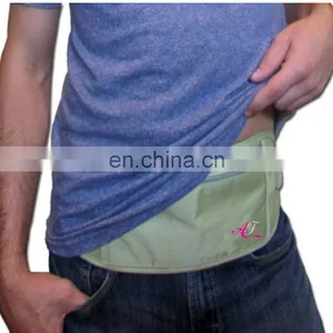 Travel Beige Buckle Design Ripstop Nylon Rfid Safe Money Belt thumbnail-6