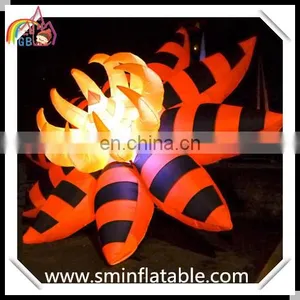 Commercial Wedding Inflatable Ceiling Led Flower, Inflatable Lighting Lotus, Led Changing Flower for Stage Decor thumbnail-1