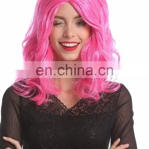 Synthetic Pink Party Wigs P-W226 thumbnail-5