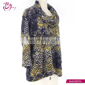 GuangZhou Supplier Cowl Neck Turkish Style Free Size Ladies Tunic for Fall Season thumbnail-3