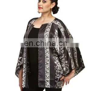 Women Western Multi Colored Satin Beautiful Shrug Wholesaler From India thumbnail-1