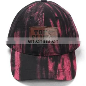 Cap Factory High Quality Custom 6 Panel Leather Patch Logo Baseball Cap/hat thumbnail-1