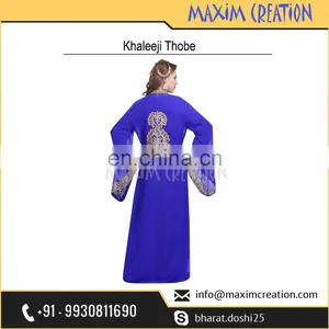 Modern Khaleeji Thobe Arabian Caftan For Women thumbnail-4