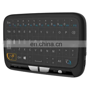 Game Keyboard for Free,H18 2.4GHz Mini Wireless Air Mouse QWERTY Keyboard With Touchpad / Vibration for PC, TV thumbnail-1