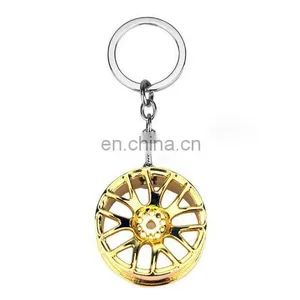 Promotional Gift 3DMini Metal Automotive Car Wheel Auto Parts Keychain thumbnail-3