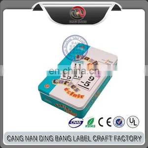Wholesale OEM ItemsHigh Grade Printed And Embossed Logo Type Storage Box Use Rectangle Shape Metal Game Playing Card Box thumbnail-1