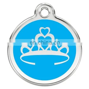 Gift Item Custom Round Dog Tag With Ring thumbnail-6