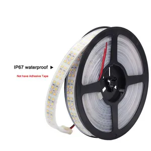 DC12V LED Strip 2835 SMD Double Row 240LEDs/m 5M/lot IP20 IP67 Waterproof Flexible LED Strip Light 3528 White Warm White thumbnail-2