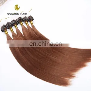 Double Drawn Human Hair Indian Cheap 2g Micro Loop Hair Keratin Hair thumbnail-1