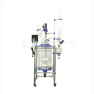 Customizable 10L - 100L Laboratory Double Layer Jacketed Glass Reactor thumbnail-1