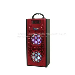 Ready Made Goods Wooden Portable Active Outdoor Party Karaoke Speaker for Home Theatre thumbnail-1