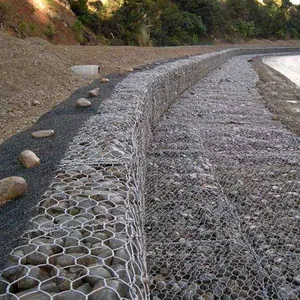 Plastic Coated Gabion Wire Mesh Boxes Rockfall Netting‎ Anti Corrosion thumbnail-4