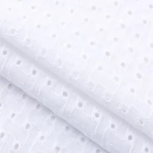 New Design Embroidery Good 100% Cotton Fabric Lace Tulle Embroidered thumbnail-2