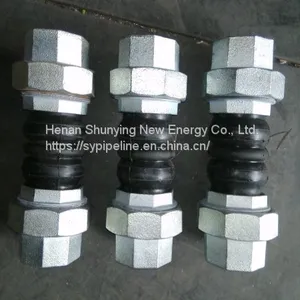 Threaded Coupling Union Type Expansion Joint EPDM Rubber Expansion Joint thumbnail-3