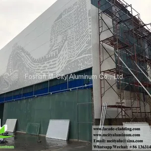 Factory Price 2.5mm Aluminum Facade Perforated Panel Metal Cladding Panel Supplier in Foshan, China thumbnail-1