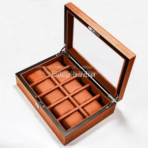 Factory Multi-digit Watch Box Wooden Watch Storage Box Window Display Box 6-digit 12-digit 18-digit Watch Box thumbnail-3