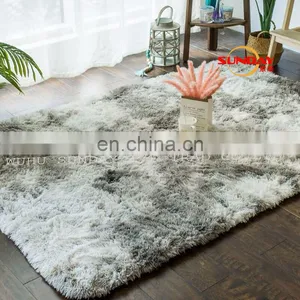 Cheap China 100% Polyester Long Pile Tie-dying PV Plush Rug Area Carpet thumbnail-1