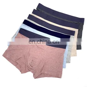 Mens Boxer Briefs No Ride-up Men's Underwear Boxer Briefs Cotton Mid-waist Seamless Underwear Men thumbnail-6