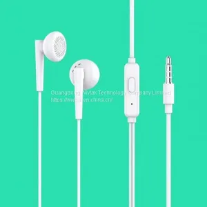 Stereo Sound Earphone In-ear Headset Cost-effective Headphones in 3.5mm DC Plug for Mobile Phone and Laptop Wired Earphone thumbnail-1