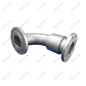 DN100 DIN Standard 90 Degree Flange Connection Stainless Steel High Pressure Hydraulic Water Swivel Joint for Fire Fighting System thumbnail-1