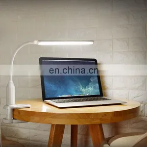 Eye Care Flexible Led Clip Desk Lamp Adjustable Touch Folding Reading Table Lamp thumbnail-5