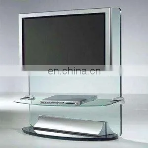 Modern Hot Bending Glass Tempered Glass TV Stand for Living Room thumbnail-1