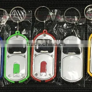 Promotion Gift Mini LED Light With Keychain and Bottle Opener thumbnail-3