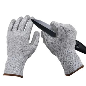 Cut Resistant Level 5 UHMWPE Anti Cut Gloves Cut Resistance Gloves PU Palm Coated Cut Proof Gloves thumbnail-3