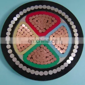 Hot Selling NYRY 0.6/1kv PVC Insulated Galvanized Round Steel Wire Armored Power Cable 4x2.5mm2 thumbnail-1
