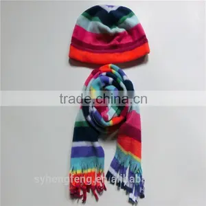 2016 New Two-pieces Poral Fleece Hat and Scarf thumbnail-1