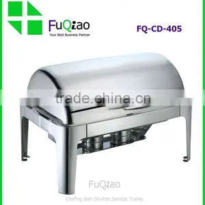 Factory Price Roll Top Stainless Steel Buffet Chafing Dish for Hotel thumbnail-1