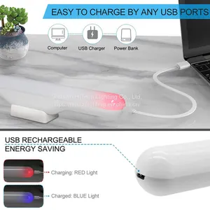 Closet Light Stick Lamp USB Under Cabinet Light Magnetic Mount Dimmable Wall Reading Light for Home Dorm thumbnail-5