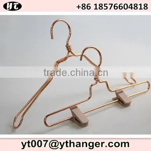 Wide Shoulder Metal Wire Hanger Copper Coat Hanger thumbnail-2