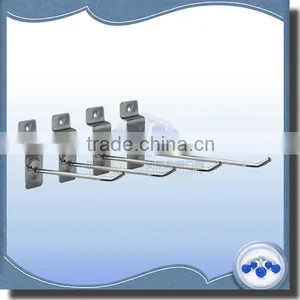 Light Duty Metal Chrome Slat Wall Display Hook thumbnail-1