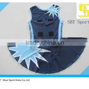 Custom New Style Sublimated Netball Dress With Underwear thumbnail-2