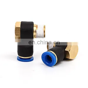 SNS SPH Series Pneumatic 90 Degree Elbow Male Thread Push to Connect Pipe Fittings Quick Tube Joints thumbnail-3