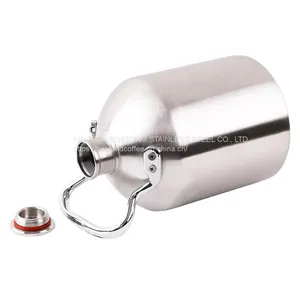 Stainless Steel Mini Ring Keg With Spear Tap Faucet and Gas Pressure Regulator for Beer and Nitro Cold Brew Coffee thumbnail-2