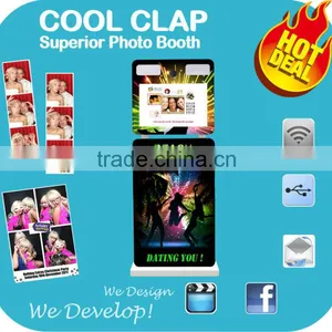 Touch Screen Portable Advertising Photo Kiosk Booth In Wedding, Party, Events Rental Service thumbnail-1